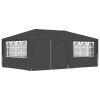 Professional Party Tent with Side Walls 13.1'x19.7' Anthracite 0.3 oz/ftÂ²