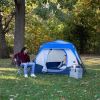 4-Person Instant Cabin Tent with LED Lighted Hub