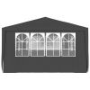 Professional Party Tent with Side Walls 13.1'x19.7' Anthracite 0.3 oz/ftÂ²