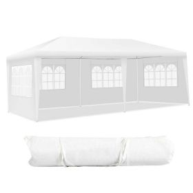 10'x20' Canopy Tent Heavy Duty Wedding Party Tent 4 Sidewalls W/Carry Bag (Color: Tent)