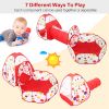 3 In 1 Child Crawl Tunnel Tent Kids Play Tent Ball Pit Set Foldable Children Play House Pop-up Kids Tent